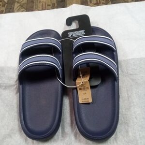 Victoria Secret Pink Double Strap Sandals/Flip Flops Size Large (9-10) NEW